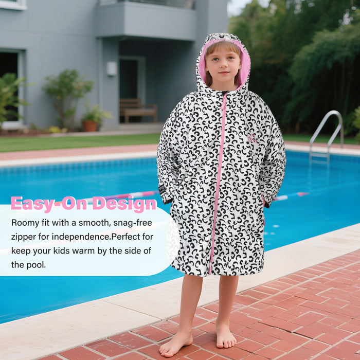Kids Waterproof Fleece Lined Swim Parka