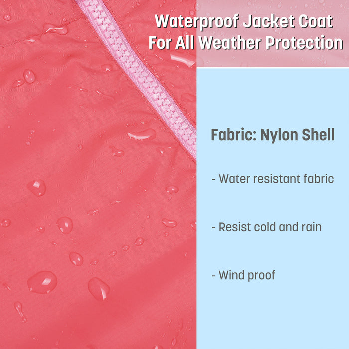 Kids Lightweight Waterproof Sherpa Lined Swim Parka