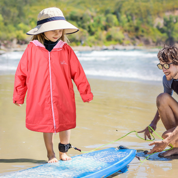 Kids Lightweight Waterproof Sherpa Lined Swim Parka