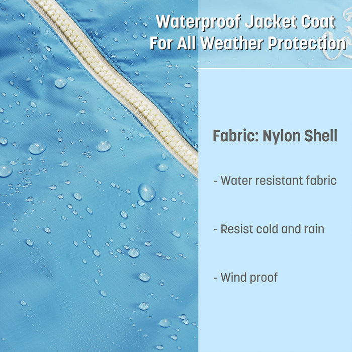 Kids Lightweight Waterproof Sherpa Lined Swim Parka