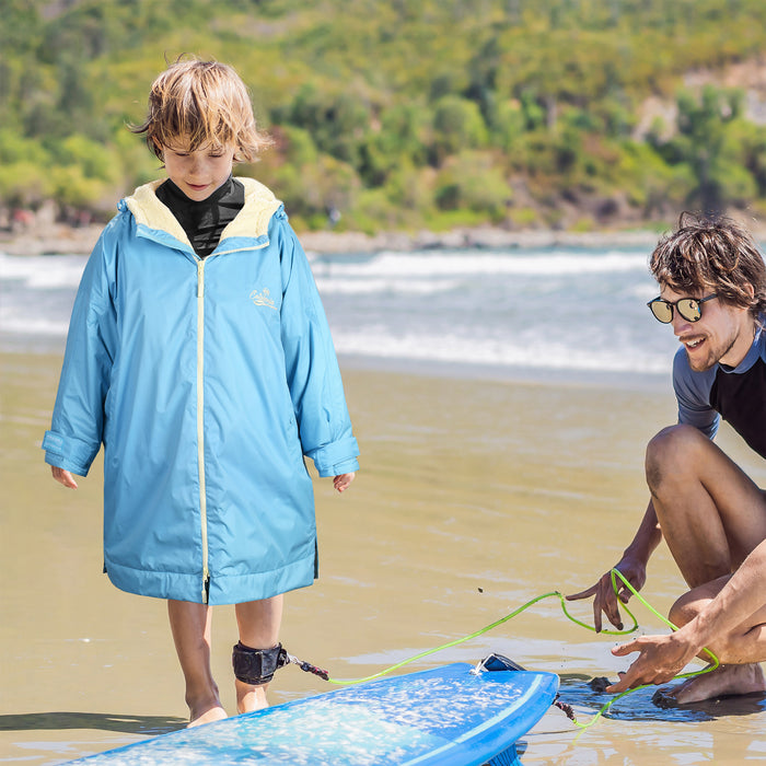 Kids Lightweight Waterproof Sherpa Lined Swim Parka