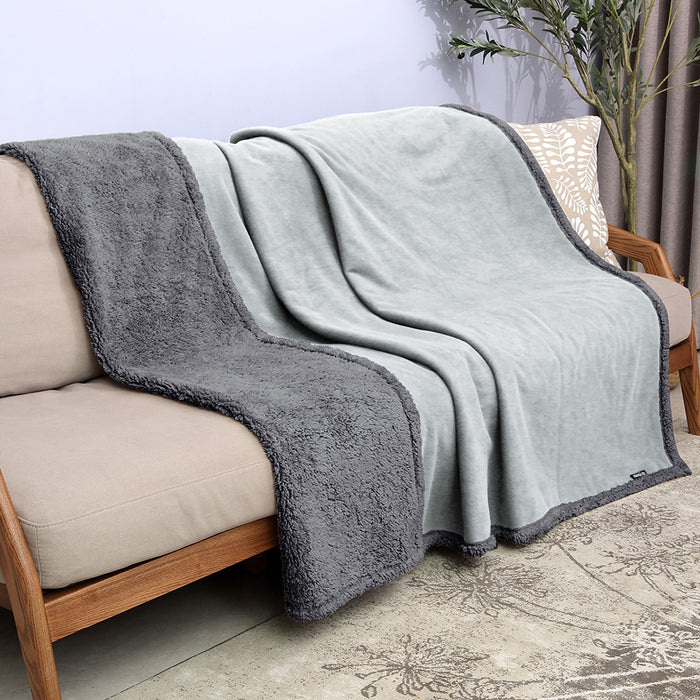 Sherpa Polar Fleece Waterproof Blanket