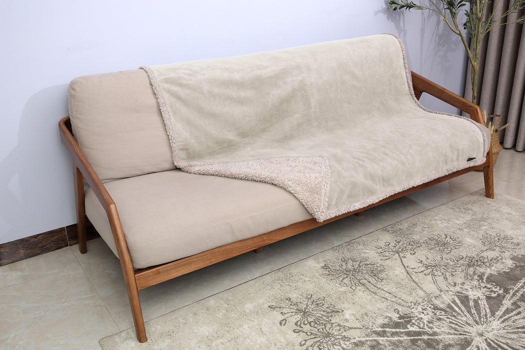 Sherpa Polar Fleece Waterproof Blanket