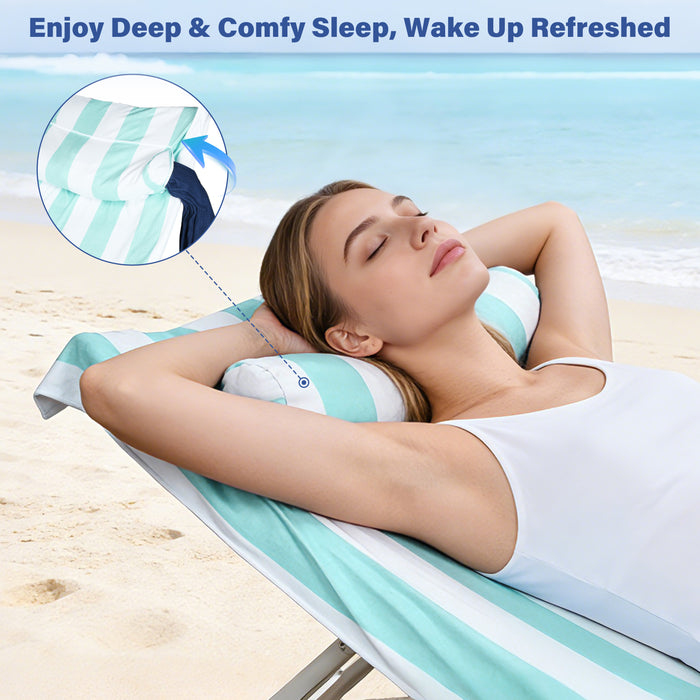 Extra Large Sandproof Beach Blanket Set, Waterproof & Portable