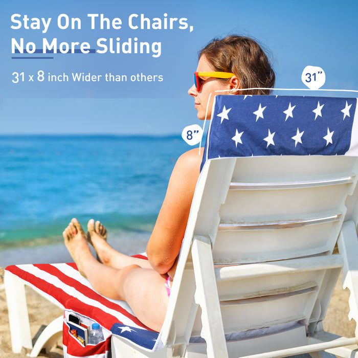 Beach Lounge Chair Towel Cover