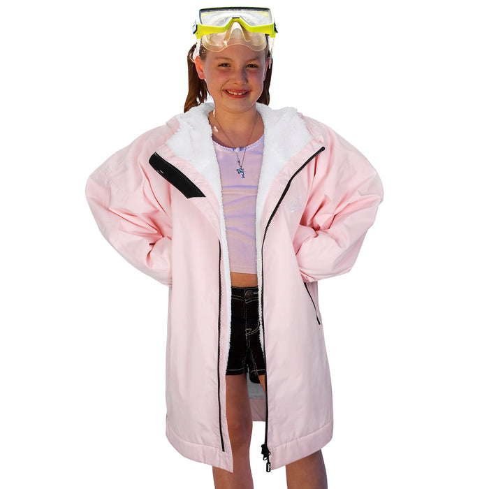 Kids Waterproof Fleece Lined Swim Parka