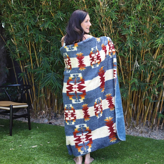 Southwest Inspired Sherpa Throw
