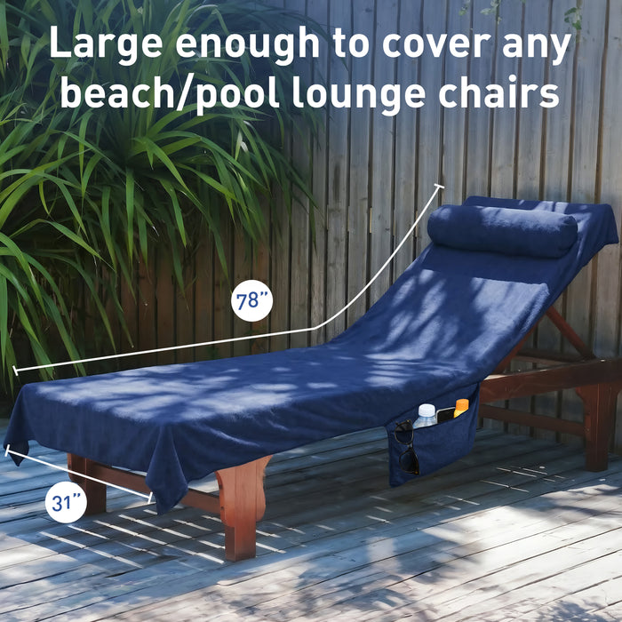 Beach Lounge Chair Towel Cover