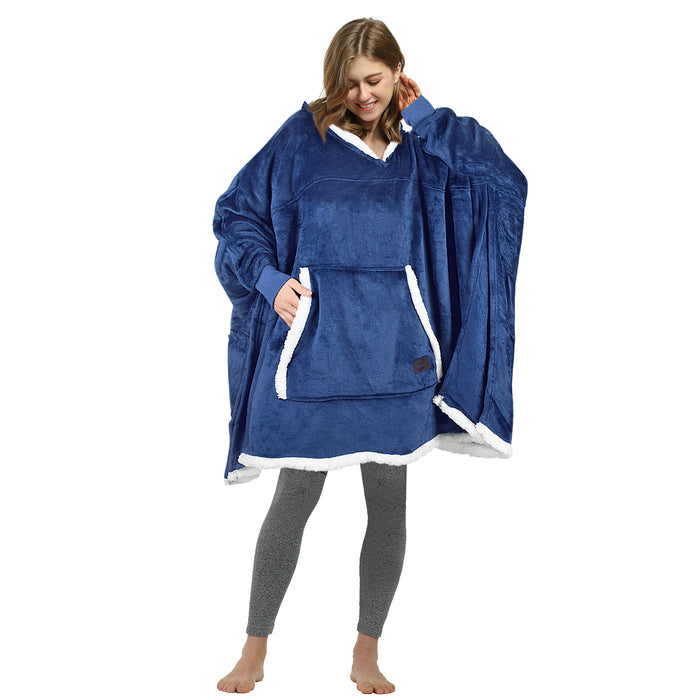 Oversized Sweatshirt Blanket Hoodie For Adults