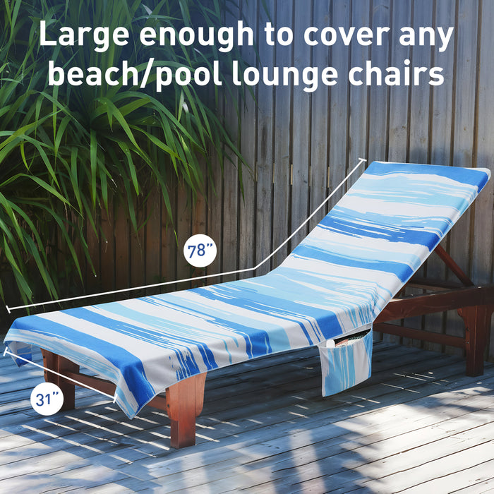 Beach Lounge Chair Towel Cover