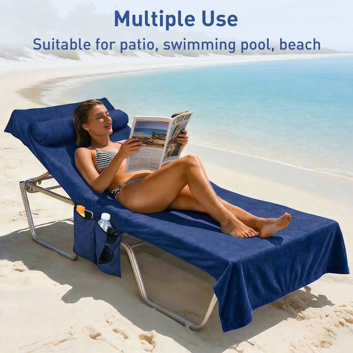 Beach Lounge Chair Towel Cover
