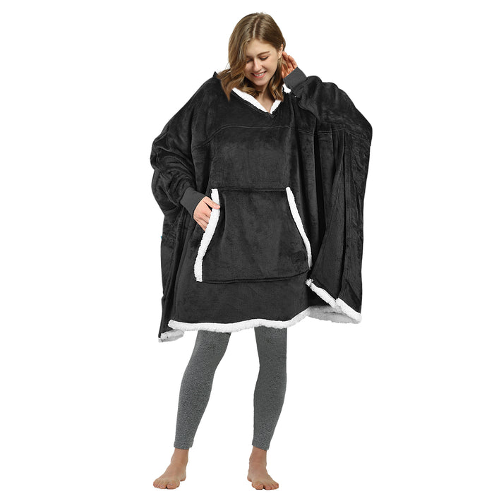 Oversized Sweatshirt Blanket Hoodie For Adults