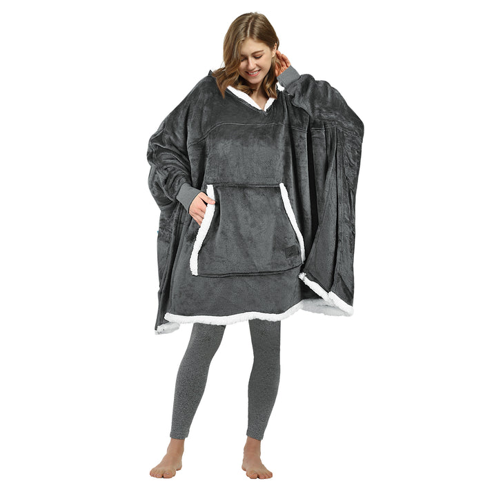 Oversized Sweatshirt Blanket Hoodie For Adults