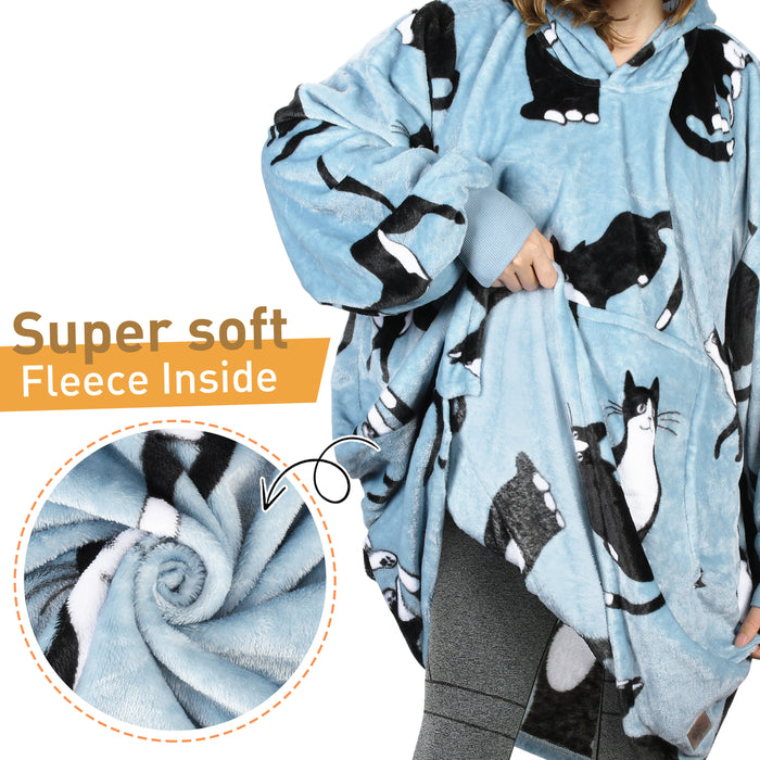Animal Kingdom All Season Oversize Hoodie Blanket