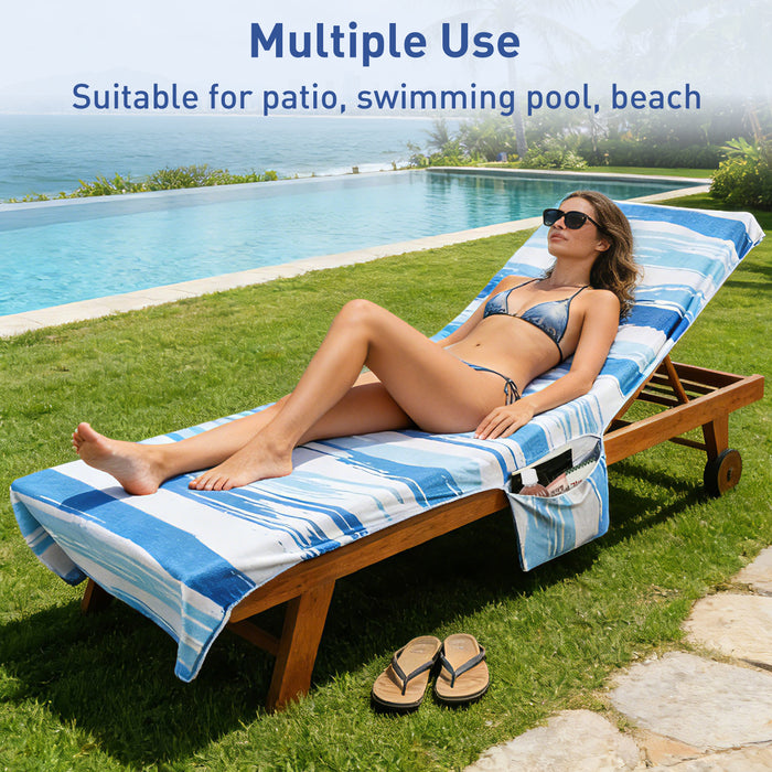 Beach Lounge Chair Towel Cover