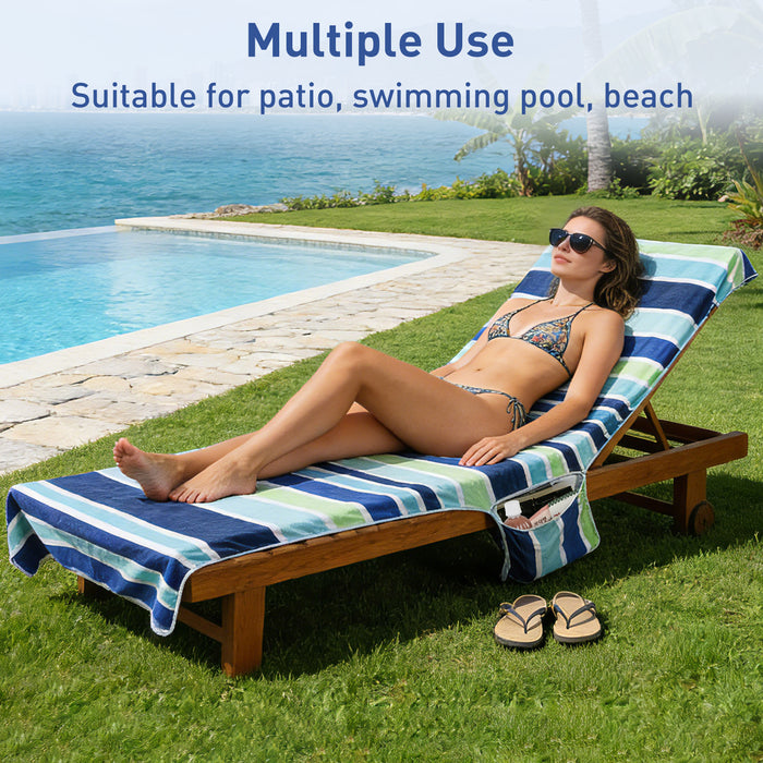 Beach Lounge Chair Towel Cover