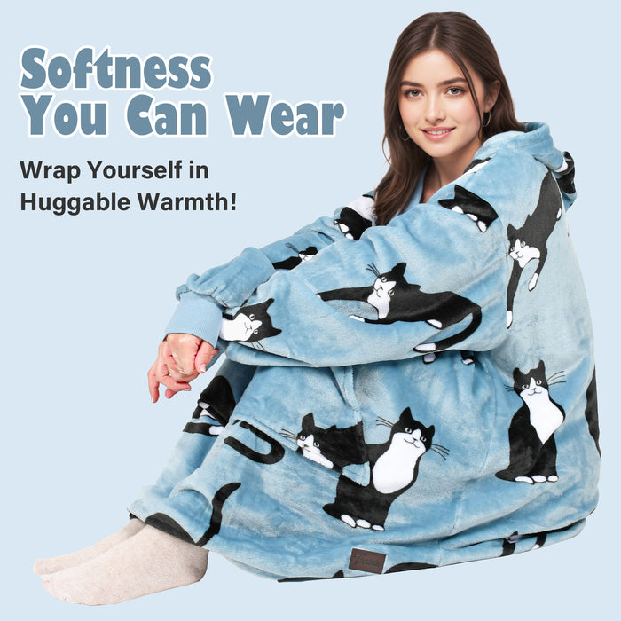 Animal Kingdom All Season Oversize Hoodie Blanket