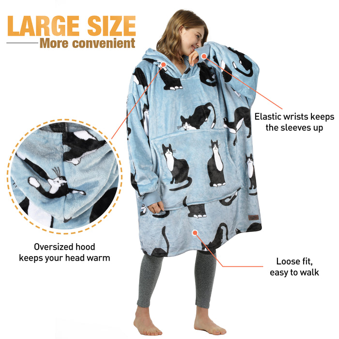 Animal Kingdom All Season Oversize Hoodie Blanket