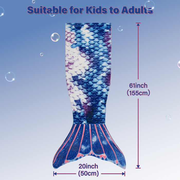 Soft Knit Mermaid Tail Blanket for Kids