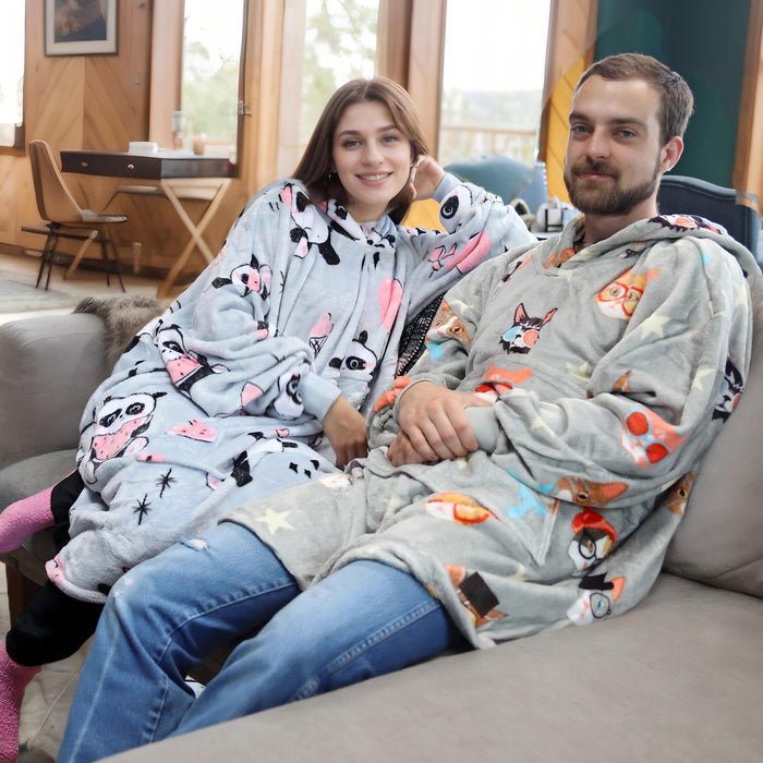 Animal Kingdom All Season Oversize Hoodie Blanket