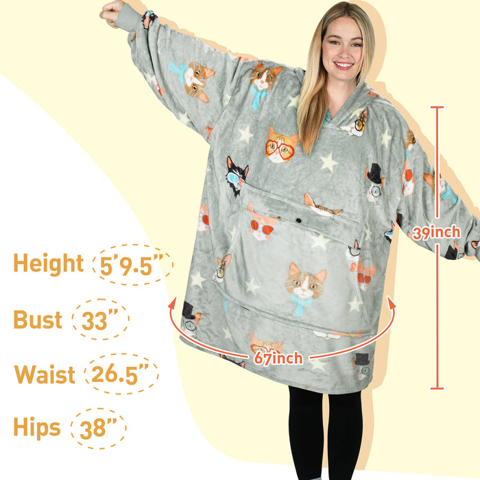 Animal Kingdom All Season Oversize Hoodie Blanket