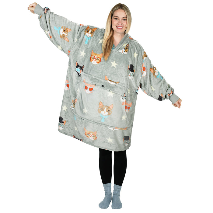 Animal Kingdom All Season Oversize Hoodie Blanket