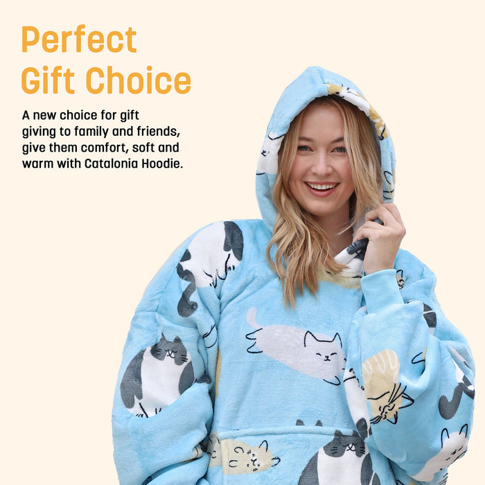 Animal Kingdom Sherpa Oversize Hoodie Blanket