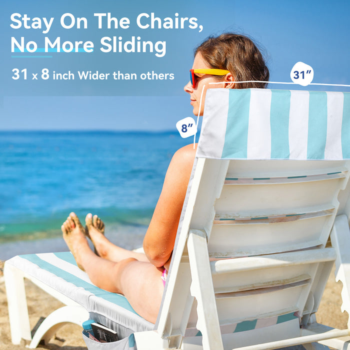 Beach Lounge Chair Towel Cover