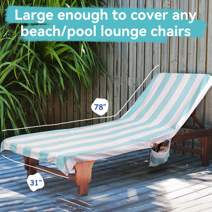 Beach Lounge Chair Towel Cover