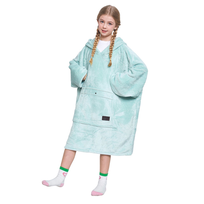 Kids All Season Fleece Oversized Hoodie Blanket