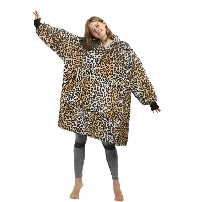 Funny Pattern All Season Oversize Hoodie Blanket