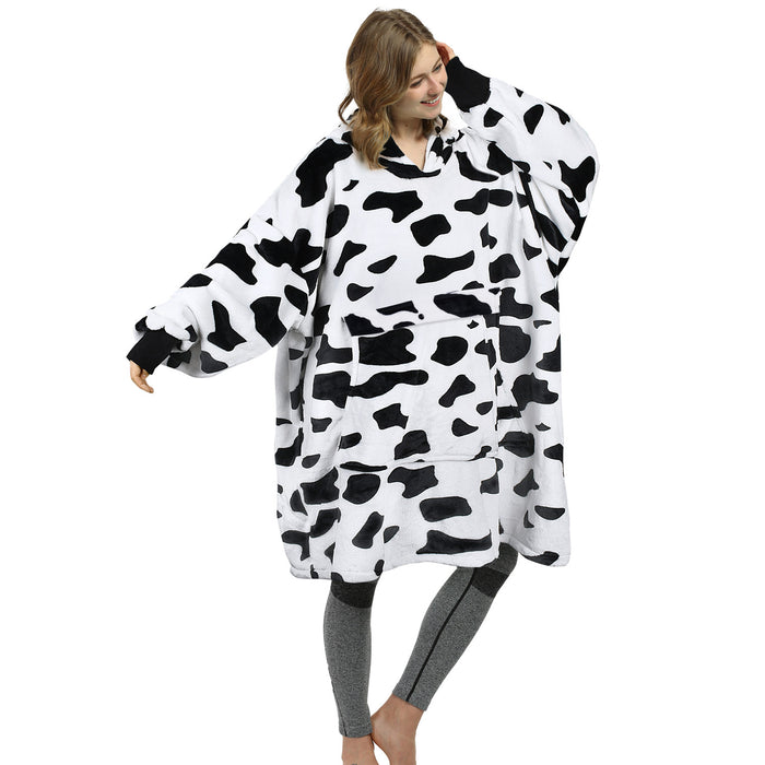 Funny Pattern All Season Oversize Hoodie Blanket