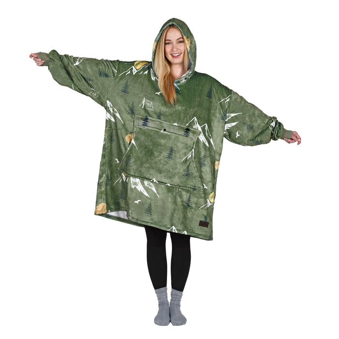 Funny Pattern All Season Oversize Hoodie Blanket