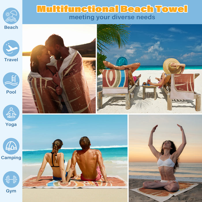 Sandproof Quick Dry Microfibre Beach Towel