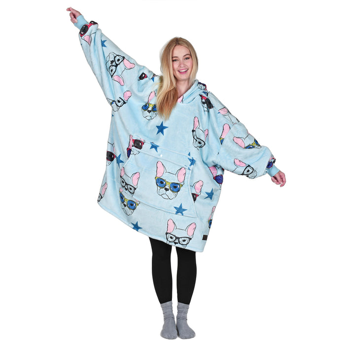 Animal Kingdom Sherpa Oversize Hoodie Blanket