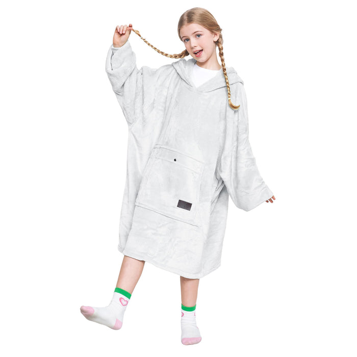 Kids All Season Fleece Oversized Hoodie Blanket