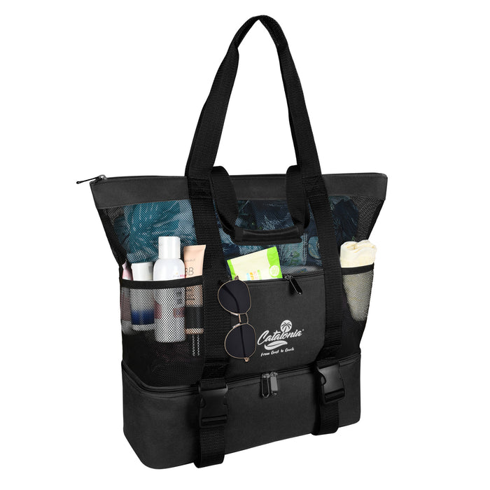 Large Beach Tote Bag with Cooler