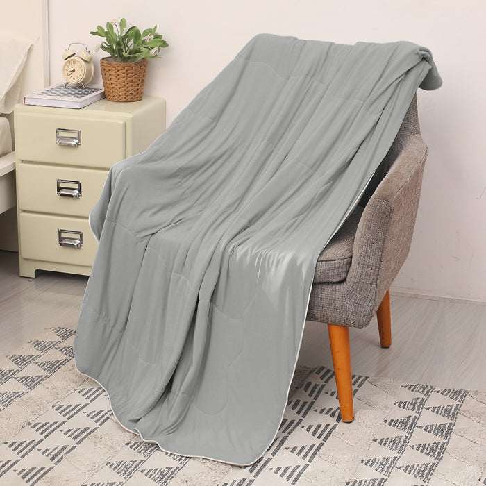 Reversible Lightweight Cooling Throw Blanket