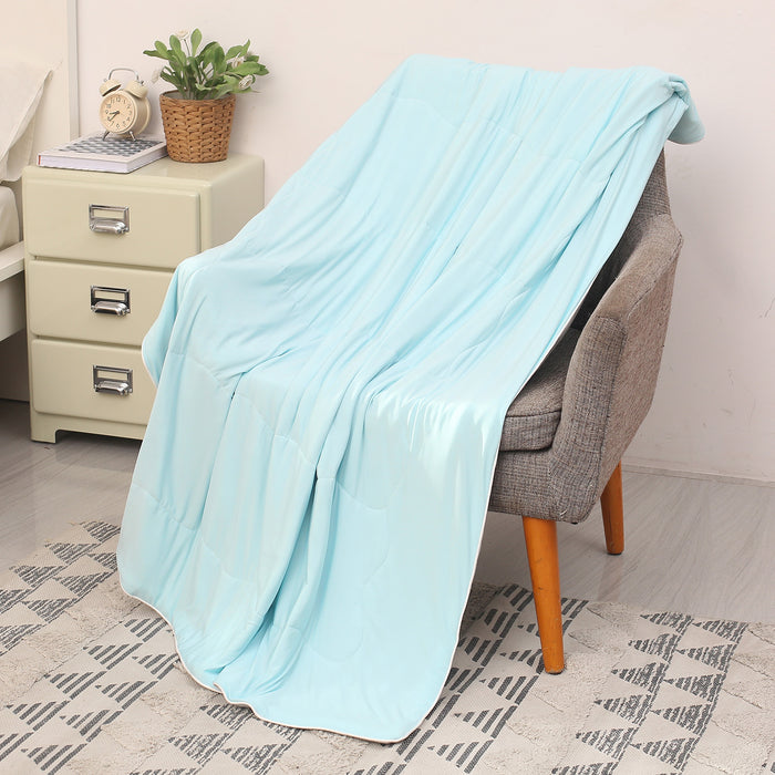 Reversible Lightweight Cooling Throw Blanket
