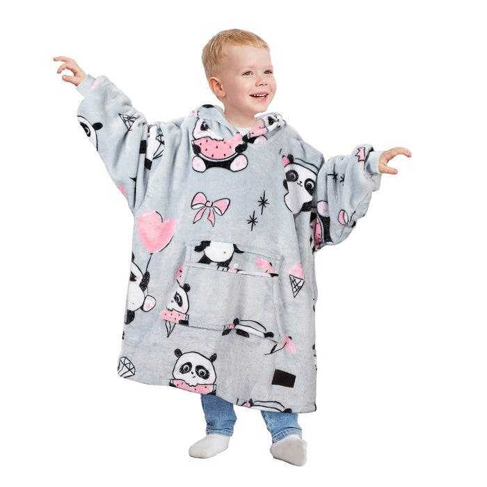 Children All Season Fleece Oversized Hoodie Blanket