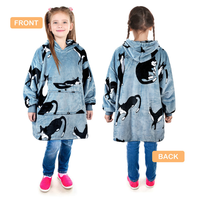 Children All Season Fleece Oversized Hoodie Blanket