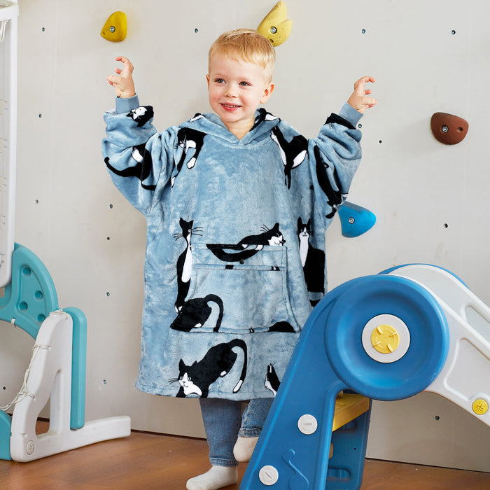 Children All Season Fleece Oversized Hoodie Blanket