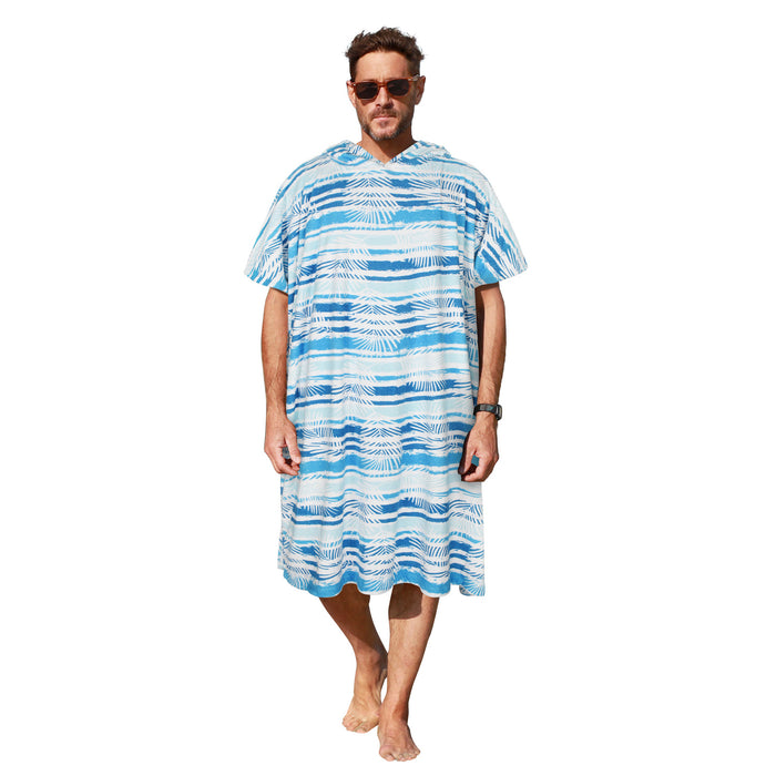 Fun Printed Microfiber  Surf Poncho Changing Towel Robe