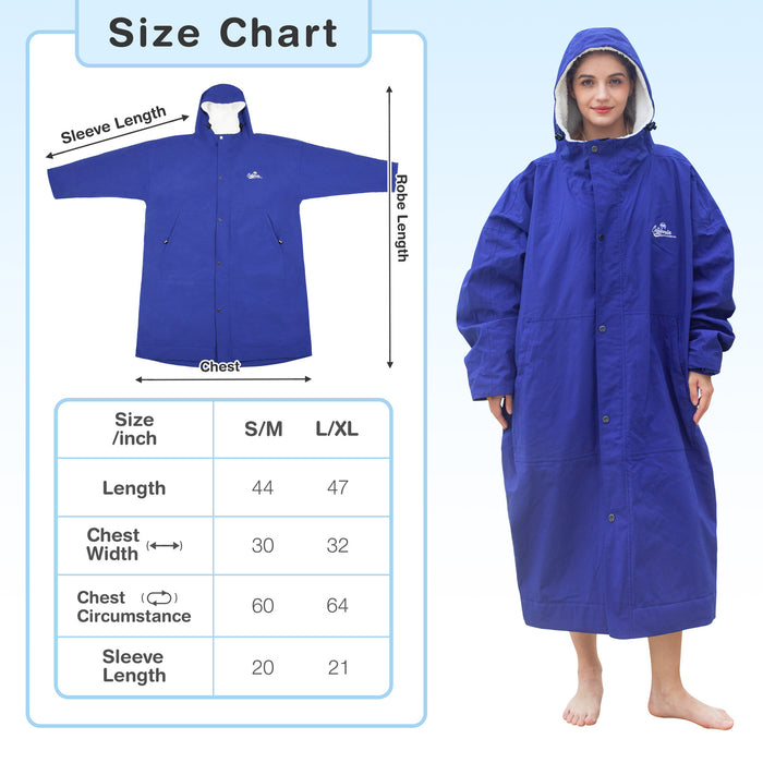 Breathable Windproof Waterproof Warm Swim Parka