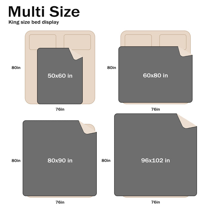 Reversible Polar Fleece Waterproof Blanket