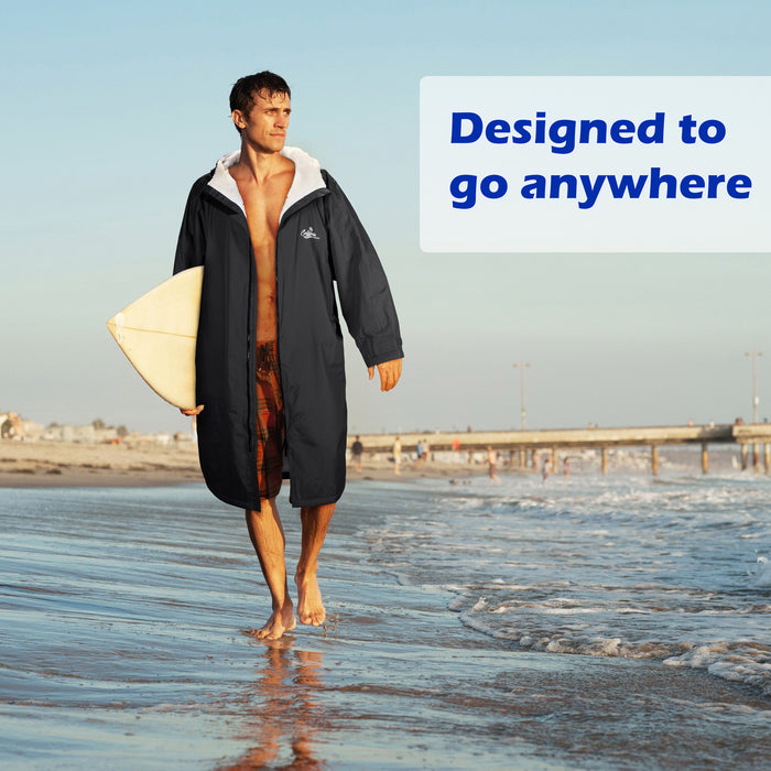 Waterproof Fleece Lined Swim Parka — Catalonia Fashion