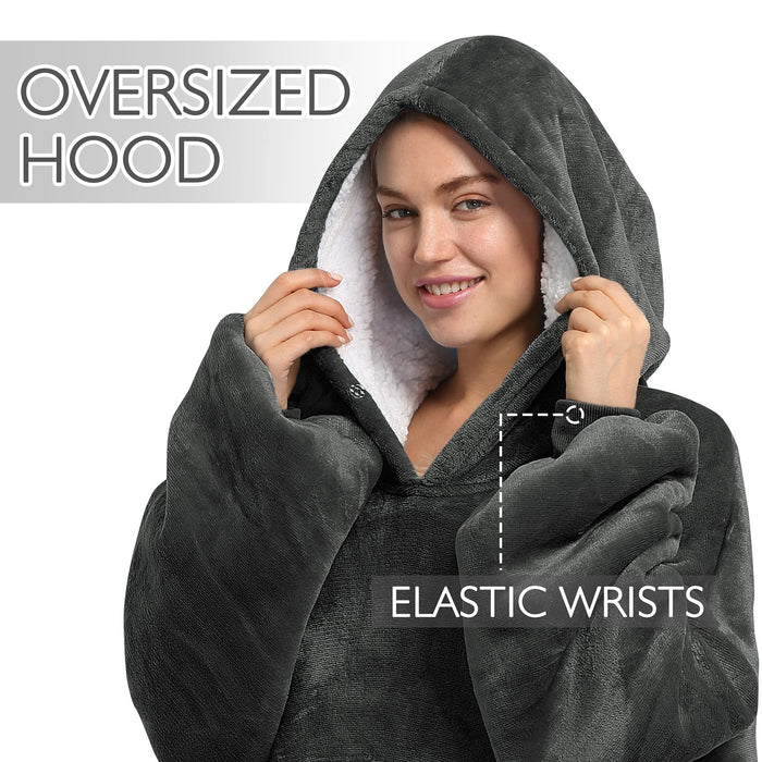 Classic Sherpa Oversize Hoodie Blanket