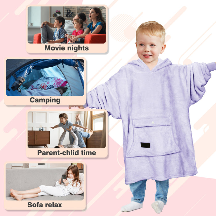 Children All Season Fleece Oversized Hoodie Blanket