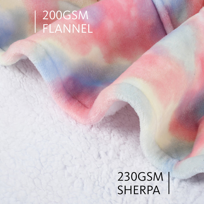 Playful Patterns Sherpa Oversize Hoodie Blanket