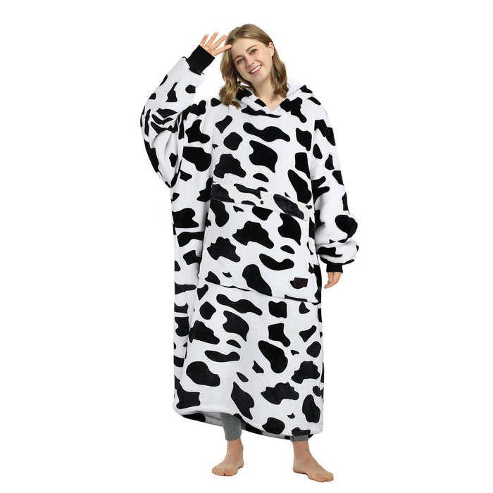 Extra Long Sherpa Oversize Hoodie Blanket